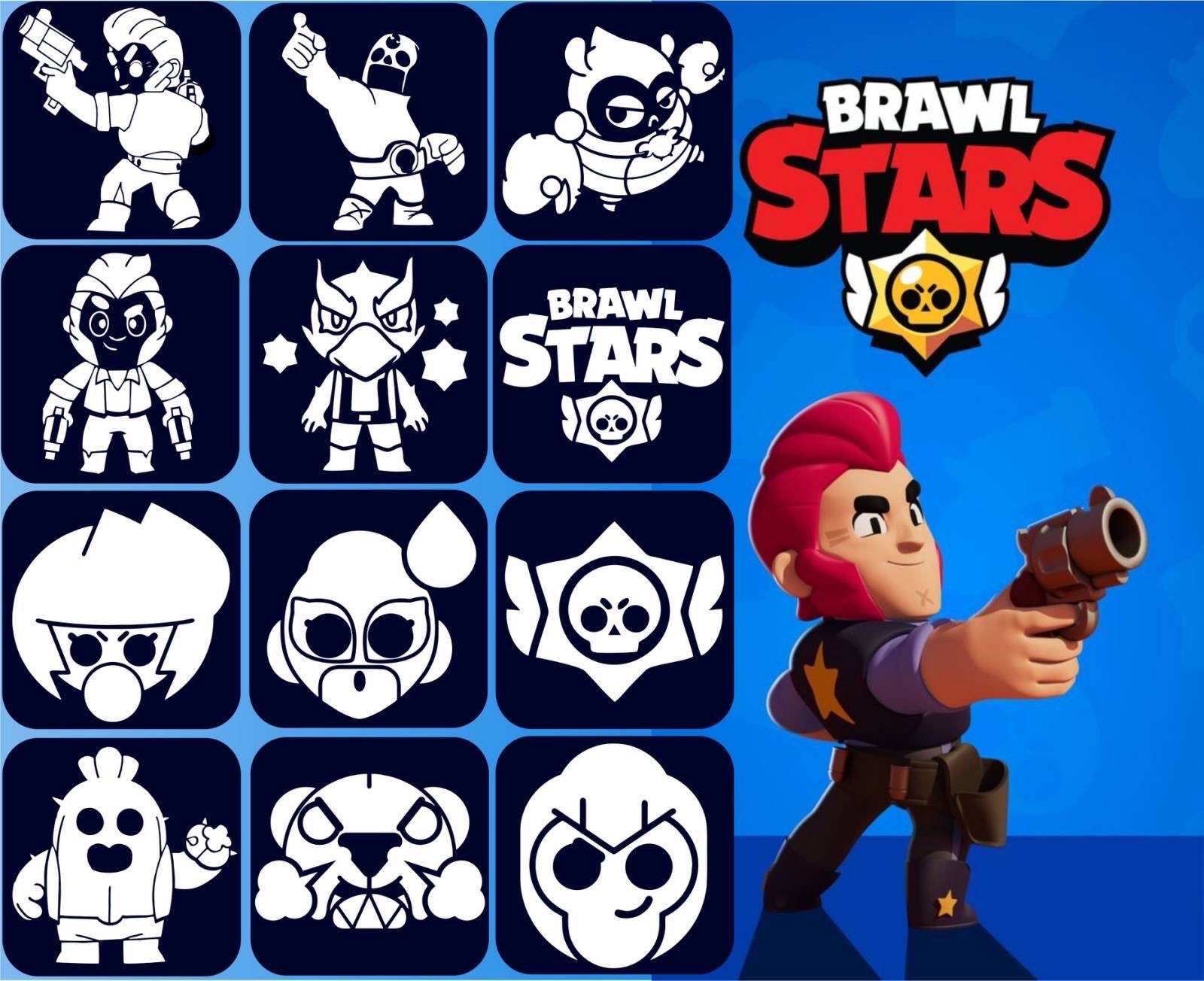 Трафарети "Brawl Stаrs"